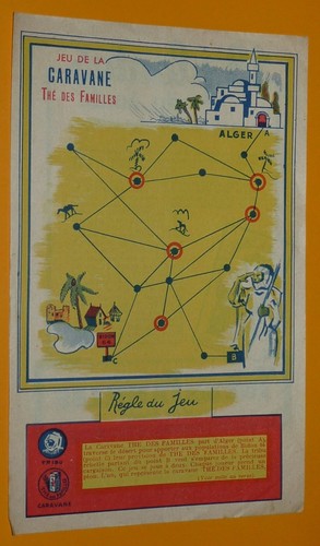 Chromo jeu papier the des - papier,