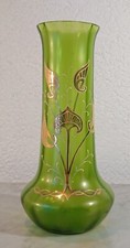 Vieux Vase en Verre Style Art