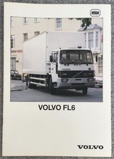 VOLVO FL6 TRUCK Sales Brochure Oct 1987 #RSP 4000-2 10/87