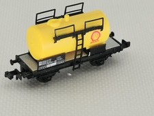 FLEISCHMANN PICCOLO ÉCHELLE N WAGON CITERNE SHELL A ESSIEUX  +++