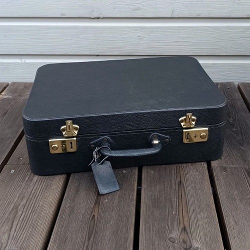 Valise vintage rigide - , noire