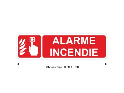 Sticker panneau alarme - sticker,