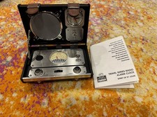 SPIRIT OF ST. LOUIS Travel Series Radio Alarm Clock  Mini-Trunk