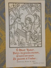 Image pieuse  saint hubert