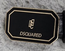 Dsquared2 Black Leather Belt
