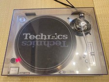 Technics SL-1200MK3D Silver with Dust Cover and Genuine Slip Mat Tested Working