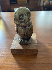 Bronze Owl Vector Figurine Signed Willy and Numbered