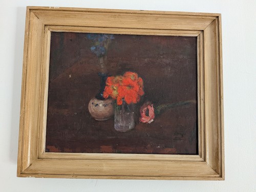 Ancienne peinture nature morte - ancienne,