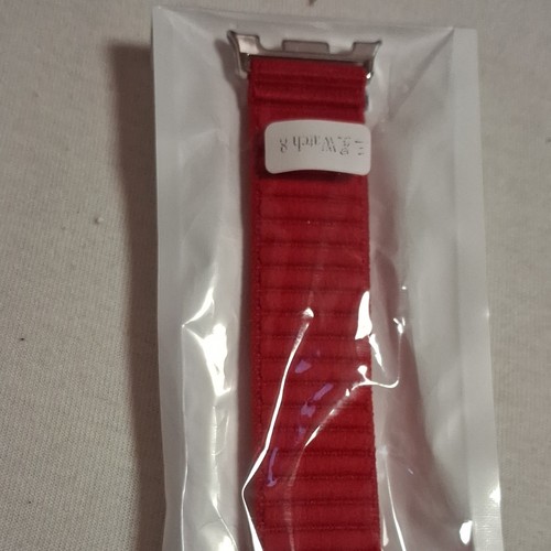 Bracelet montre tissu rouge - de,