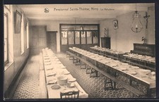 CPA Nimy, Pensionnat Sainte-Thérèse, Le Refectoire 