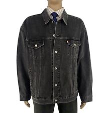 Veste Trucker Détendue Noir