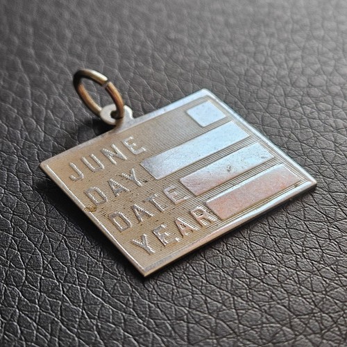 Pendentif dog tag plaqué - tag,