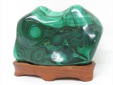 Suiseki Bonseki Bonsaï jardin japonais zen malachite poids : environ 1.8kg