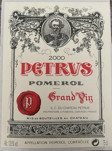 étiquette grand vin pomerol - Étiquette,