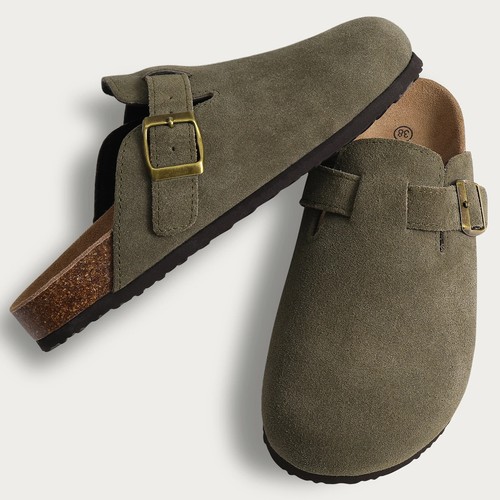 Mules daim pantoufles - daim,,