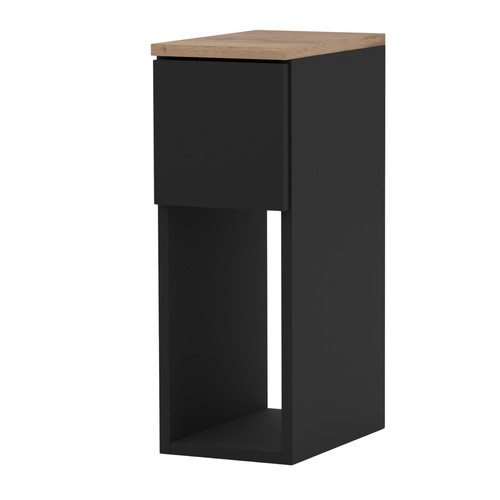 Table chevet noire étroite - chevet,