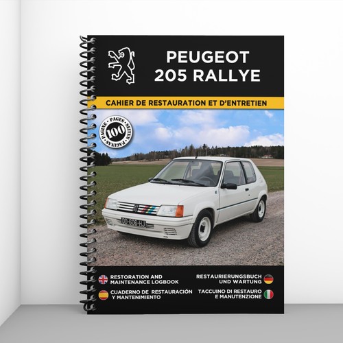 Peugeot 205 rallye - cahier, de