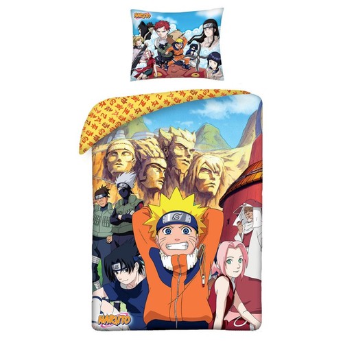 Parure lit naruto signes - parure,