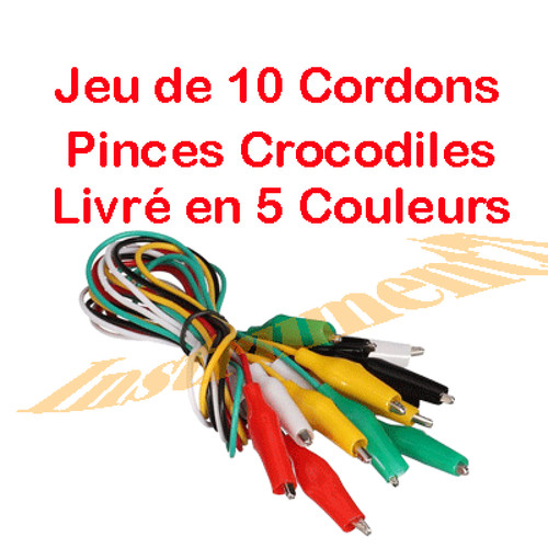 Cordons pince crocodile - pince,