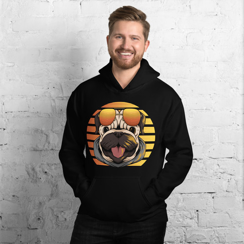 Unisex stylish pug dog - pug, hoodie