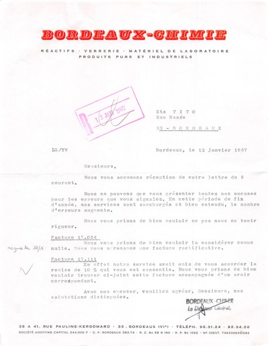 1967 materiel laboratoire - de,
