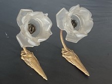 Paire d'appliques en  Laiton