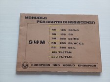 SWM RS 125-175-250-280 GS\MC 125-320 TL 1982 ITALIAN Workshop Manual Original