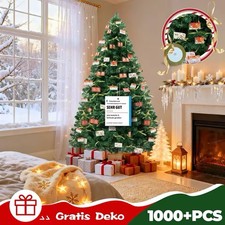 Sapin de Noël Artificiel 195 cm PVC 910 Branches – Démontable et Pliable