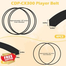 Sony CD Player Belts: 2 Door