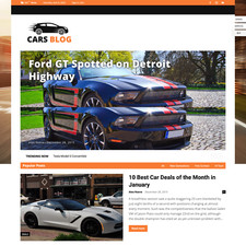 Conception de site Web de blog automobile avec hébergement Web VPS gratuit
