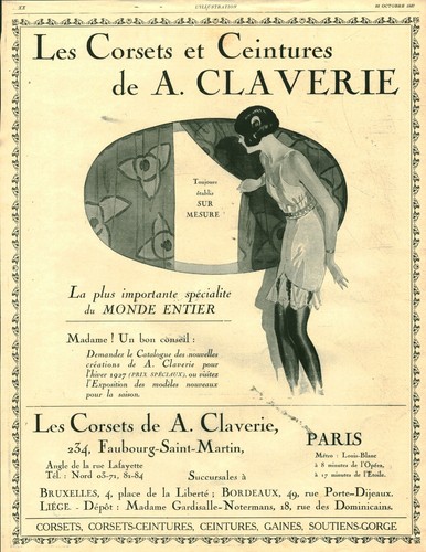 Publicité ancienne corsets - , et