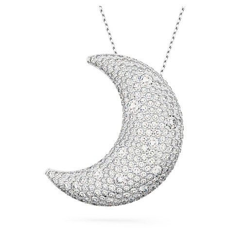 Collier swarovski lune blanc - collier, lune,