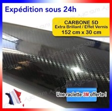 Carbone 5d film covering adhésif thermoformable  réaliste vernis brillant + 3M