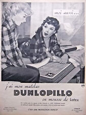 1952 PRESS ADVERTISEMENT I HAVE MY LATEX FOAM DUNLOPILLO MATTRESS