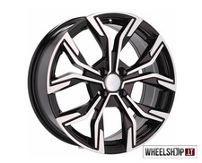 Renault Clio V R17 4x100 jantes alliage 4x 17 pouces 7J jantes noires usinées