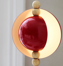 Lampe de table décorative LED neuve IKEA STRÅLA métal à piles rouge Noël