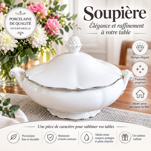Soupière ancienne manufacture - soupière,