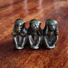 3 Singes de la Sagesse Laiton