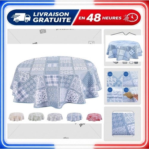 Nappe ronde toile cirée - , pvc