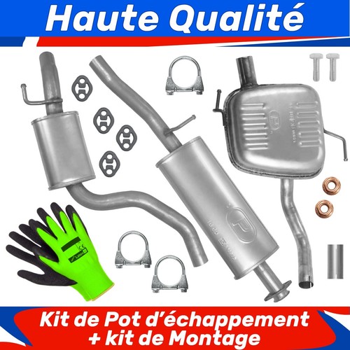 Kit pot échappement pour - de, d'échappement