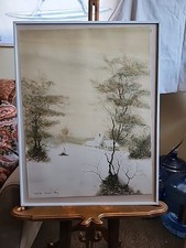 "Etang Brumeux" Framed And Numbered Lithograph By Bernard Charoy 