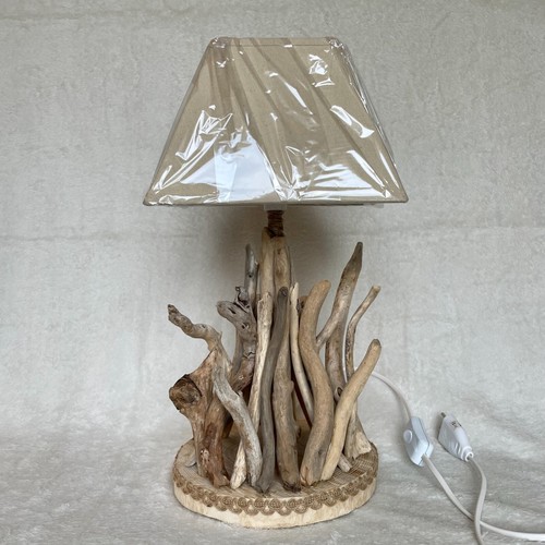 Lampe naturel bois flotté - naturel,