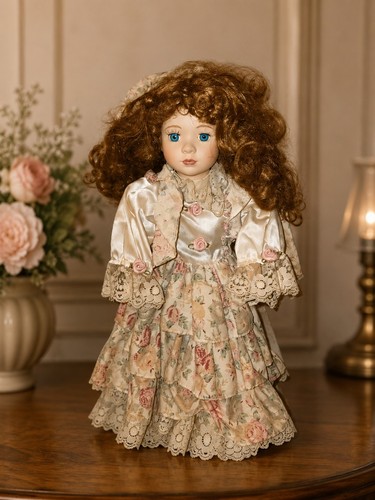 Poupée porcelaine vintage - poupée,