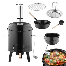 Strattore Grill BBQ Goulash Cannon Barbecue au Charbon de Bois 19L Dutch Oven