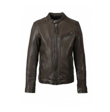 Oakwood veste en cuir marron