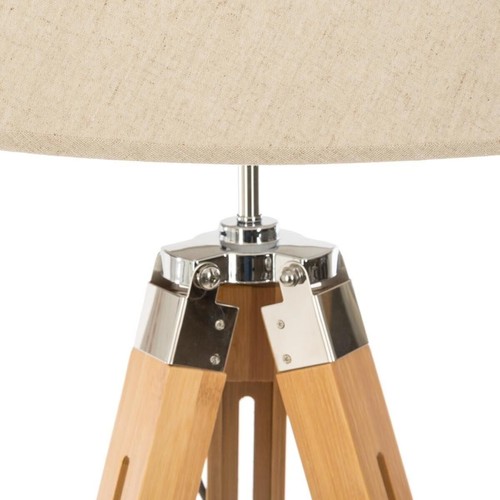 Lampadaire trépied bois - lampadaire,