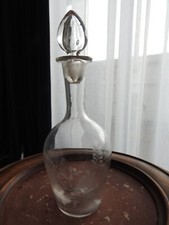 Antique Crystal Liquor Carafe LIQUEUR CELLAR Era 1920 ALCOHOL WHISKY