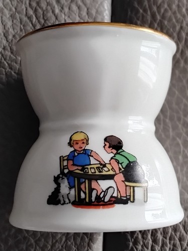 Coquetier diabolo porcelaine - diabolo,