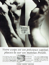 advertising 1123 1994 mattress Pirelli bedding topless