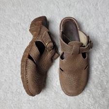El Naturalista Clogs Slides Shoes Women's 38 / 8 Brown Leather Mary Jane
